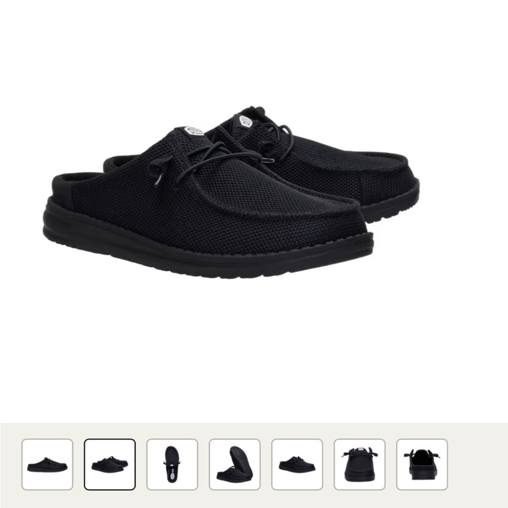 Hey Dude Women's Black Slip ons size:6